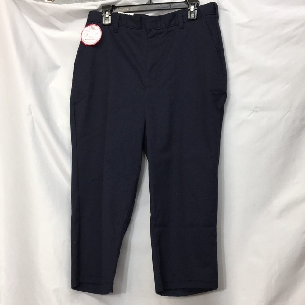 Flynn O’Hara Girls Uniform Adjustable Pants Capris Size 14 Half Navy NEW